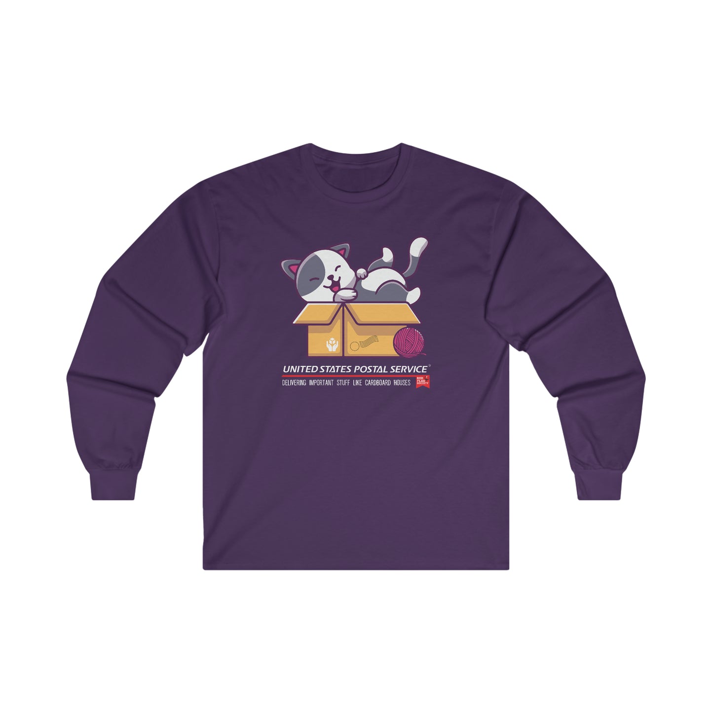 "Cat in the box" - Ultra Cotton Long Sleeve Tee