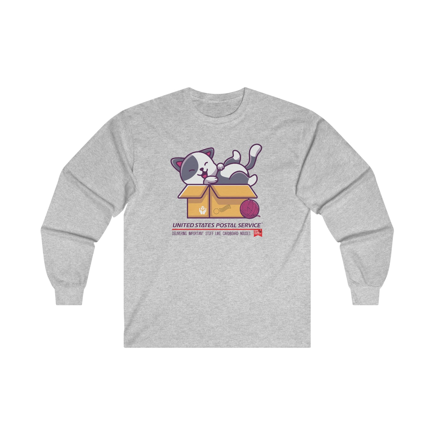 "Cat in the box" - Ultra Cotton Long Sleeve Tee