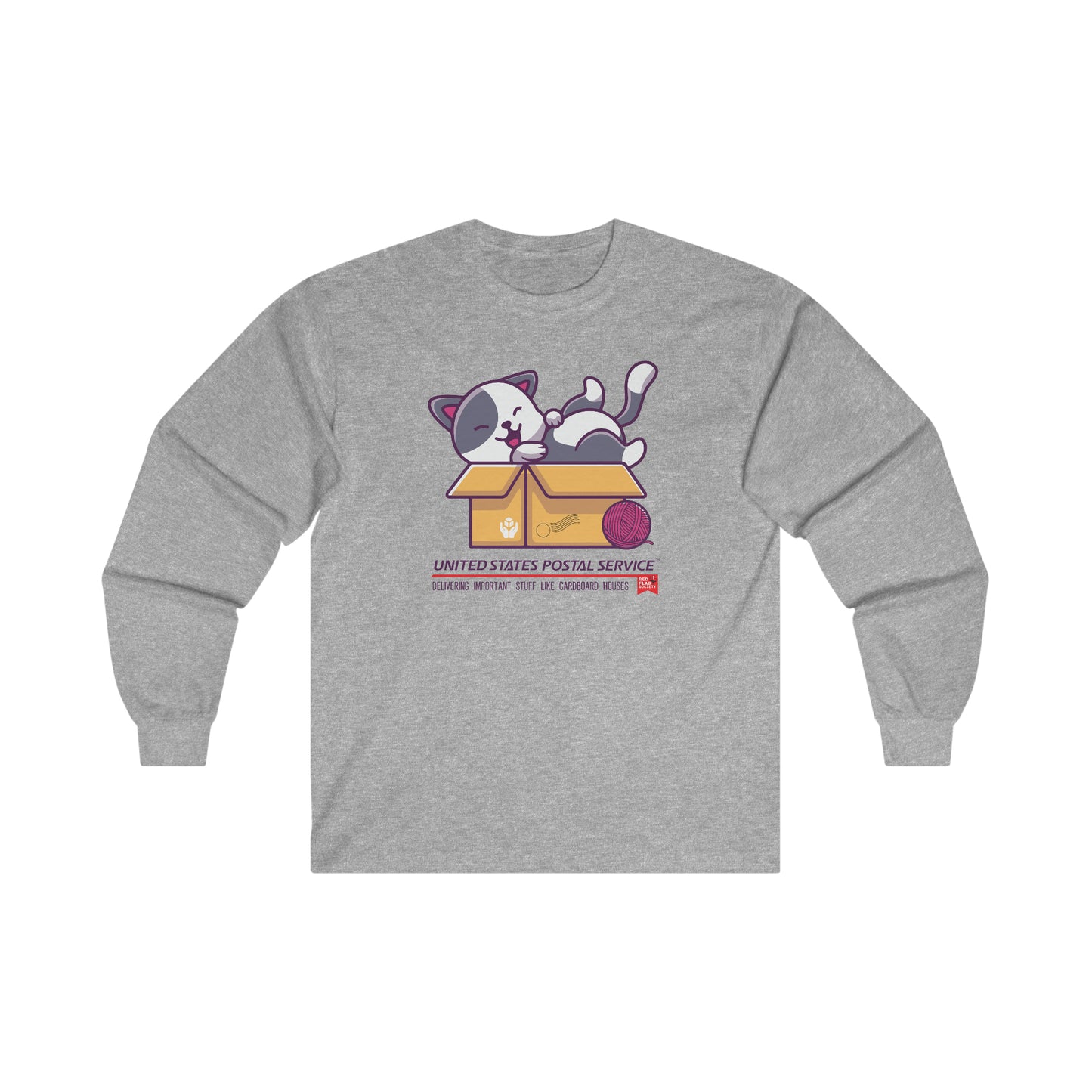 "Cat in the box" - Ultra Cotton Long Sleeve Tee