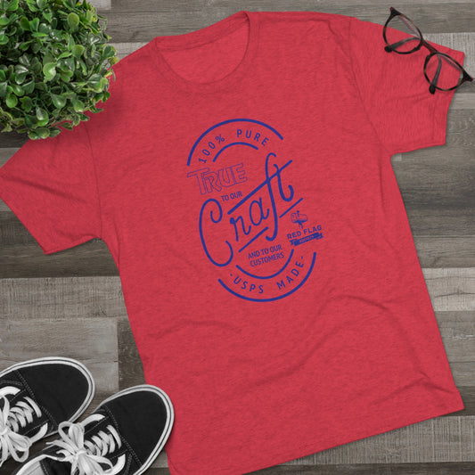 "True in Blue" - Tri-Blend Crew Tee