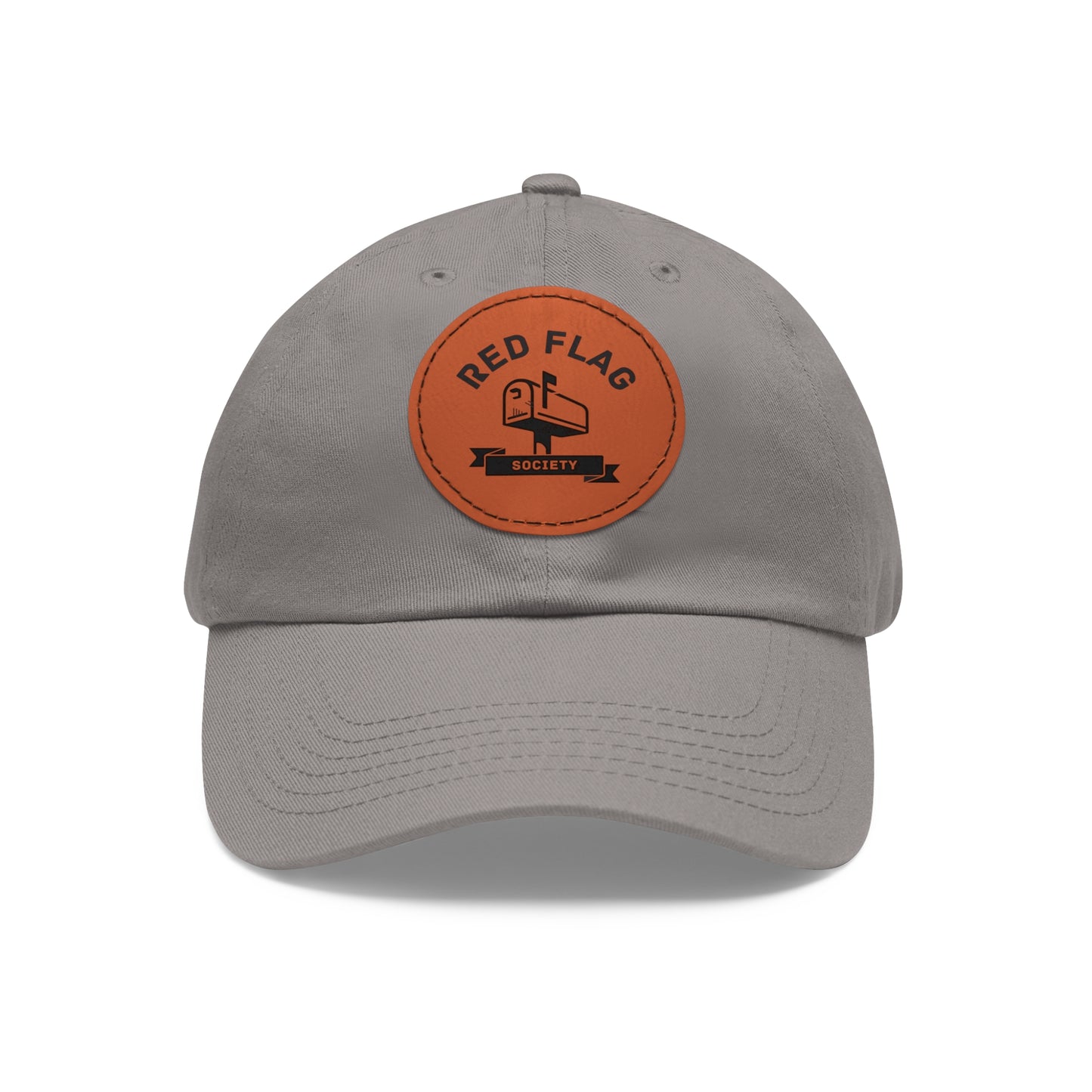 "Members" - Hat with Leather Patch (Round)