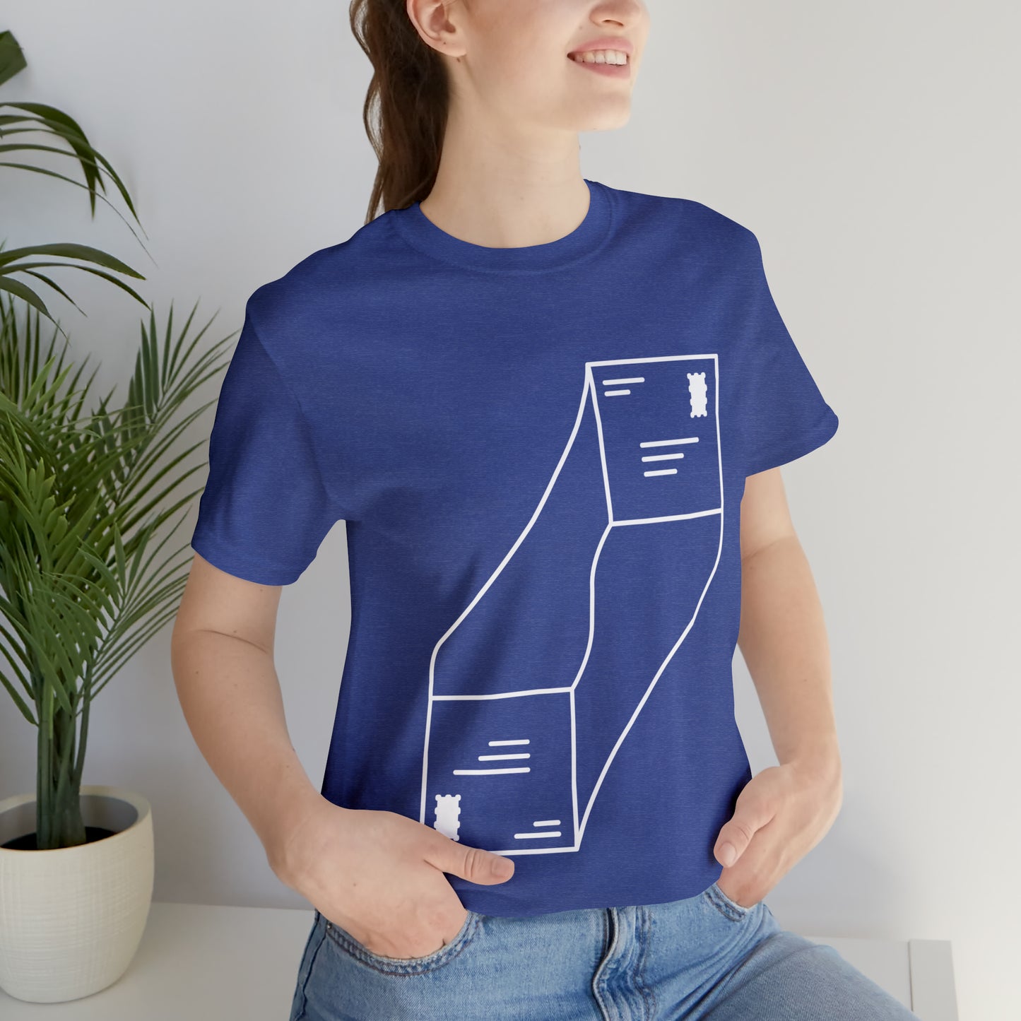 "abstract mail" - Short Sleeve Tee