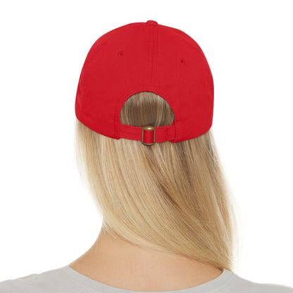 "Members" - Hat with Leather Patch (Round)