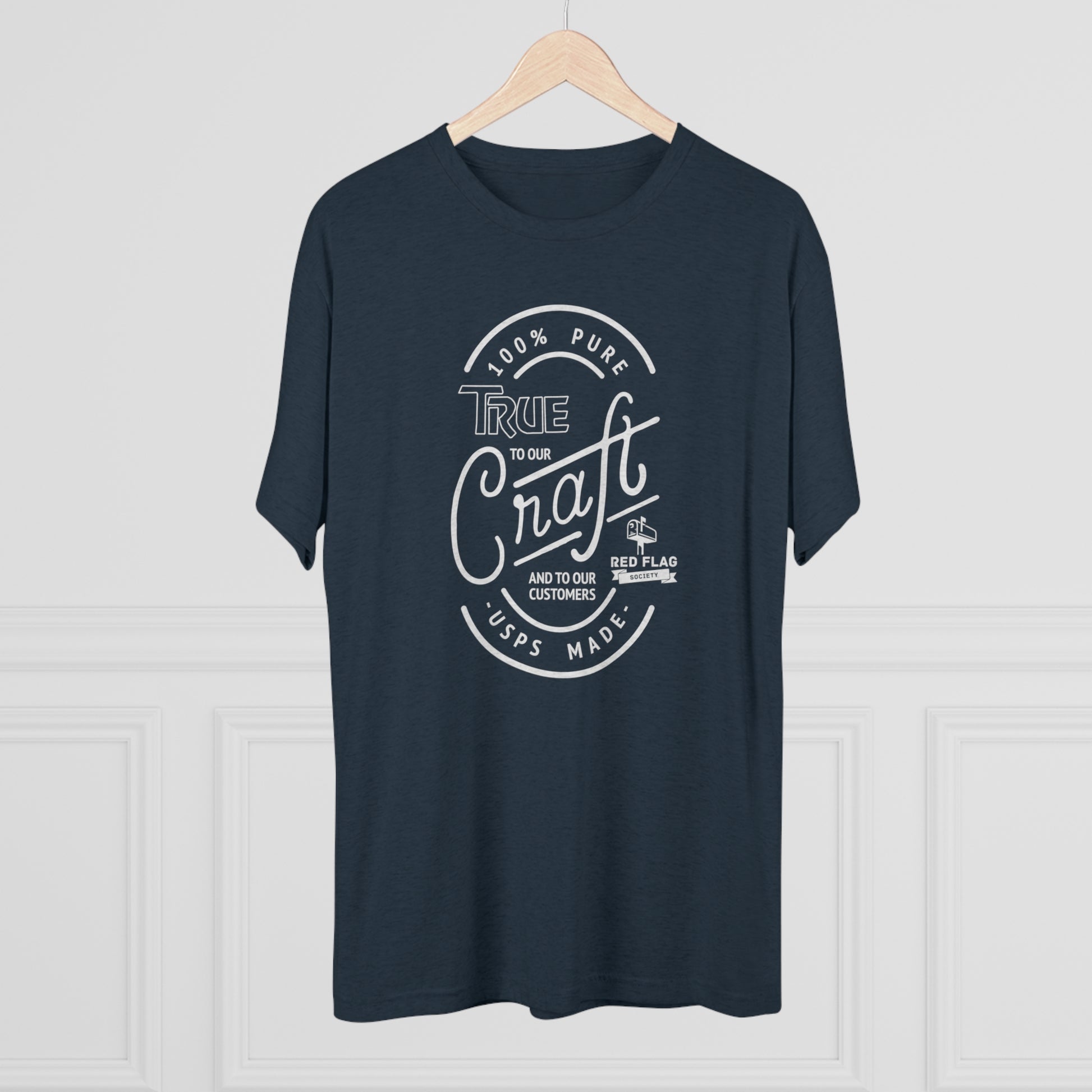 "True in White" - Tri-Blend Crew Tee