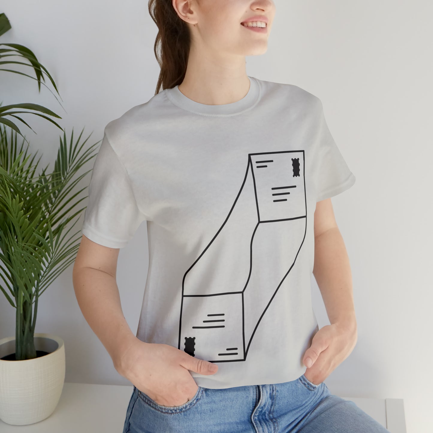 "abstract mail" - Short Sleeve Tee