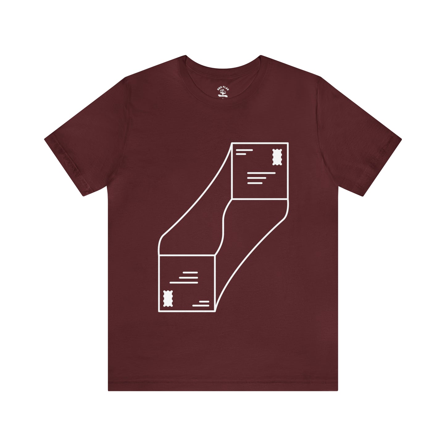 "abstract mail" - Short Sleeve Tee