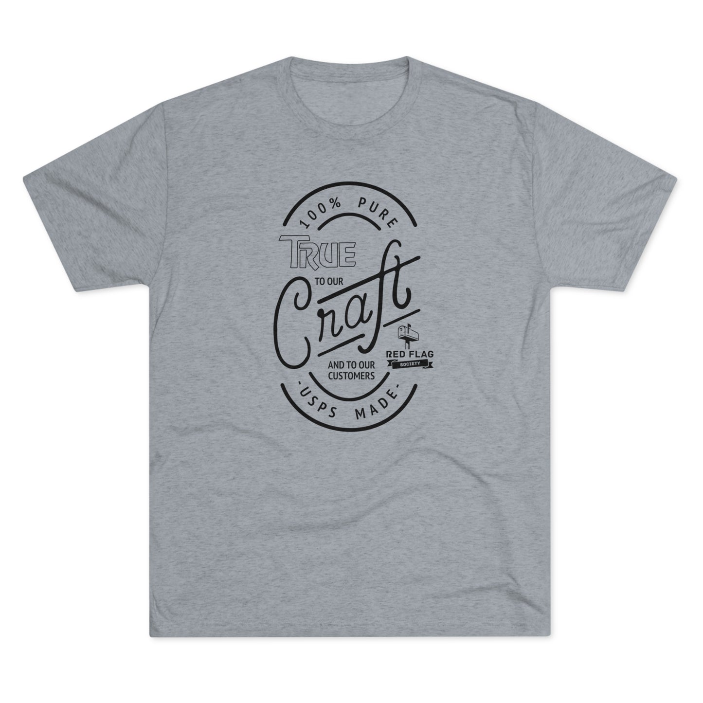 "True in Black" -  Tri-Blend Crew Tee