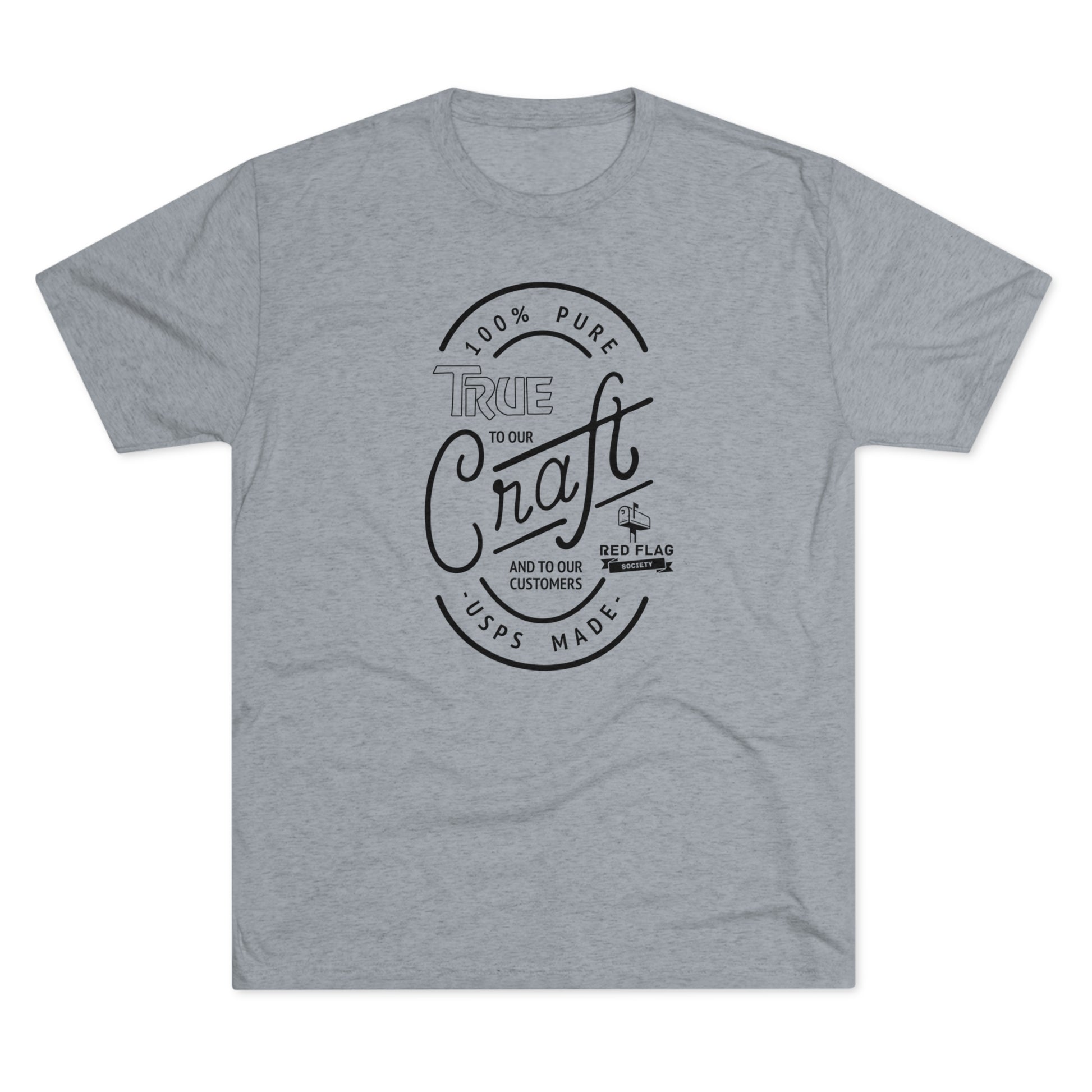 "True in Black" -  Tri-Blend Crew Tee