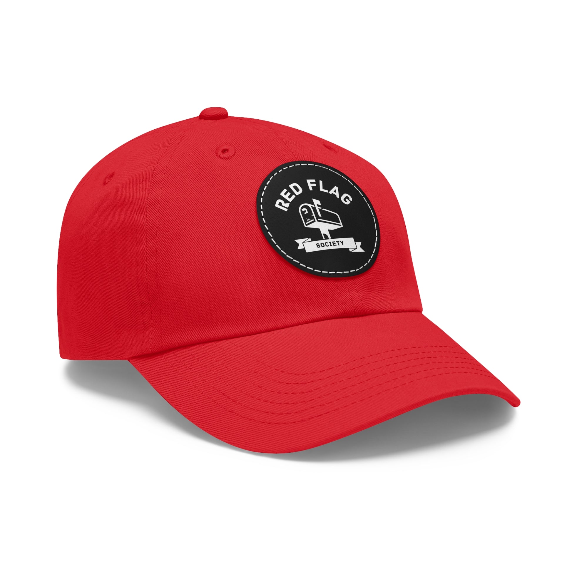 "Members" - Hat with Leather Patch (Round)