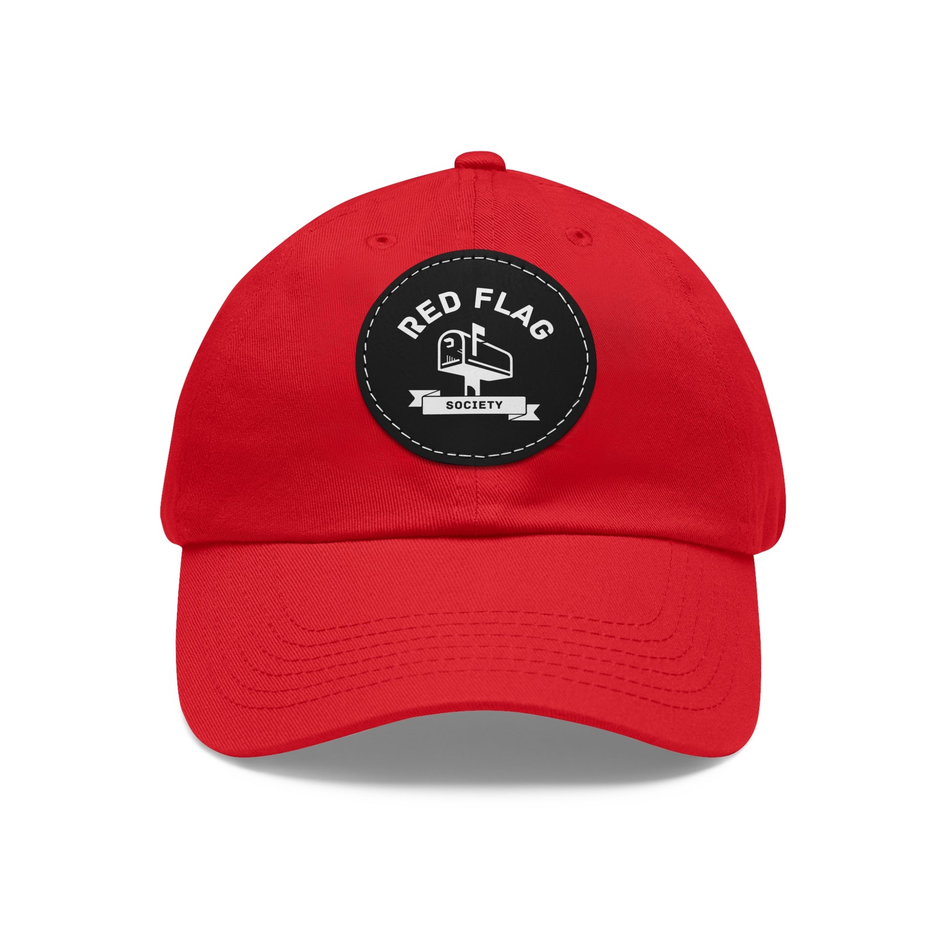 "Members" - Hat with Leather Patch (Round)