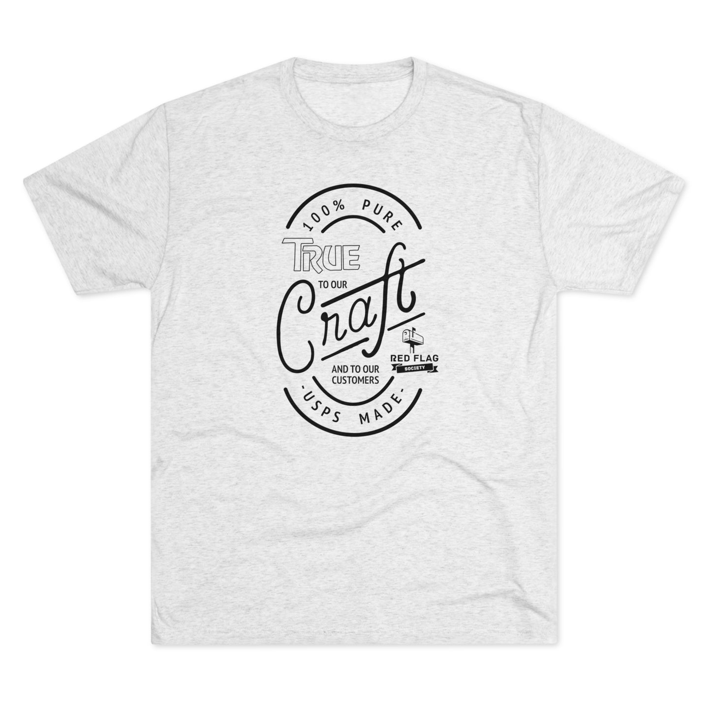 "True in Black" -  Tri-Blend Crew Tee