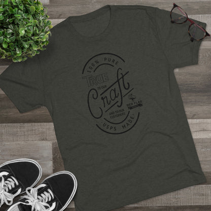 "True in Black" -  Tri-Blend Crew Tee