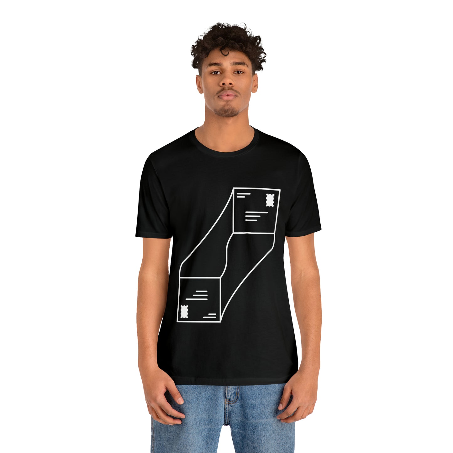 "abstract mail" - Short Sleeve Tee