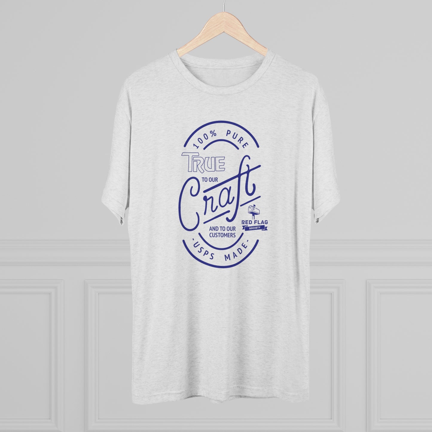 "True in Blue" - Tri-Blend Crew Tee