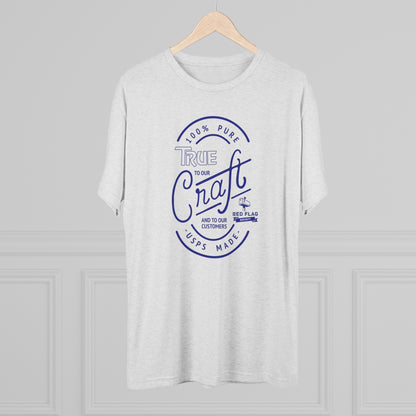 "True in Blue" - Tri-Blend Crew Tee