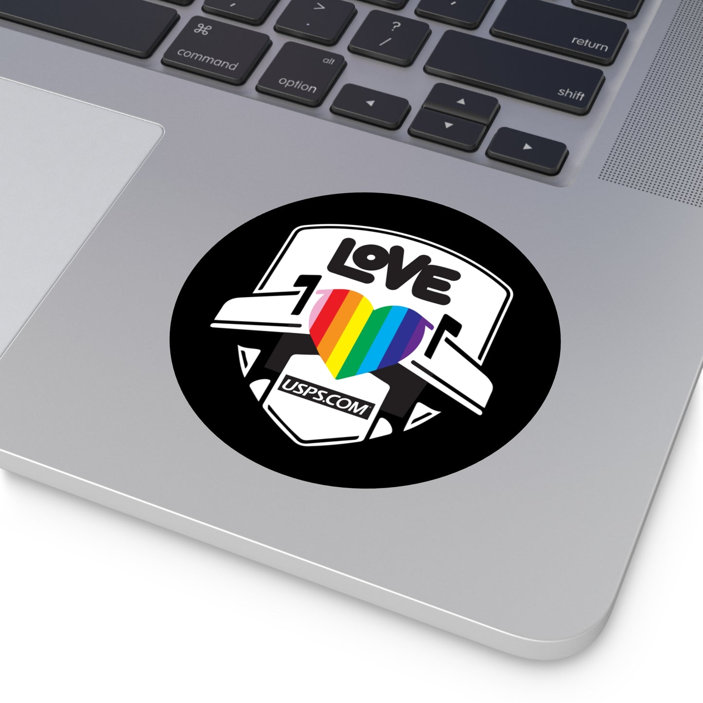 “LOVE” - Round Sticker, Indoor\Outdoor