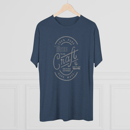 "True in Grey" - Camiseta con cuello redondo de tres mezclas