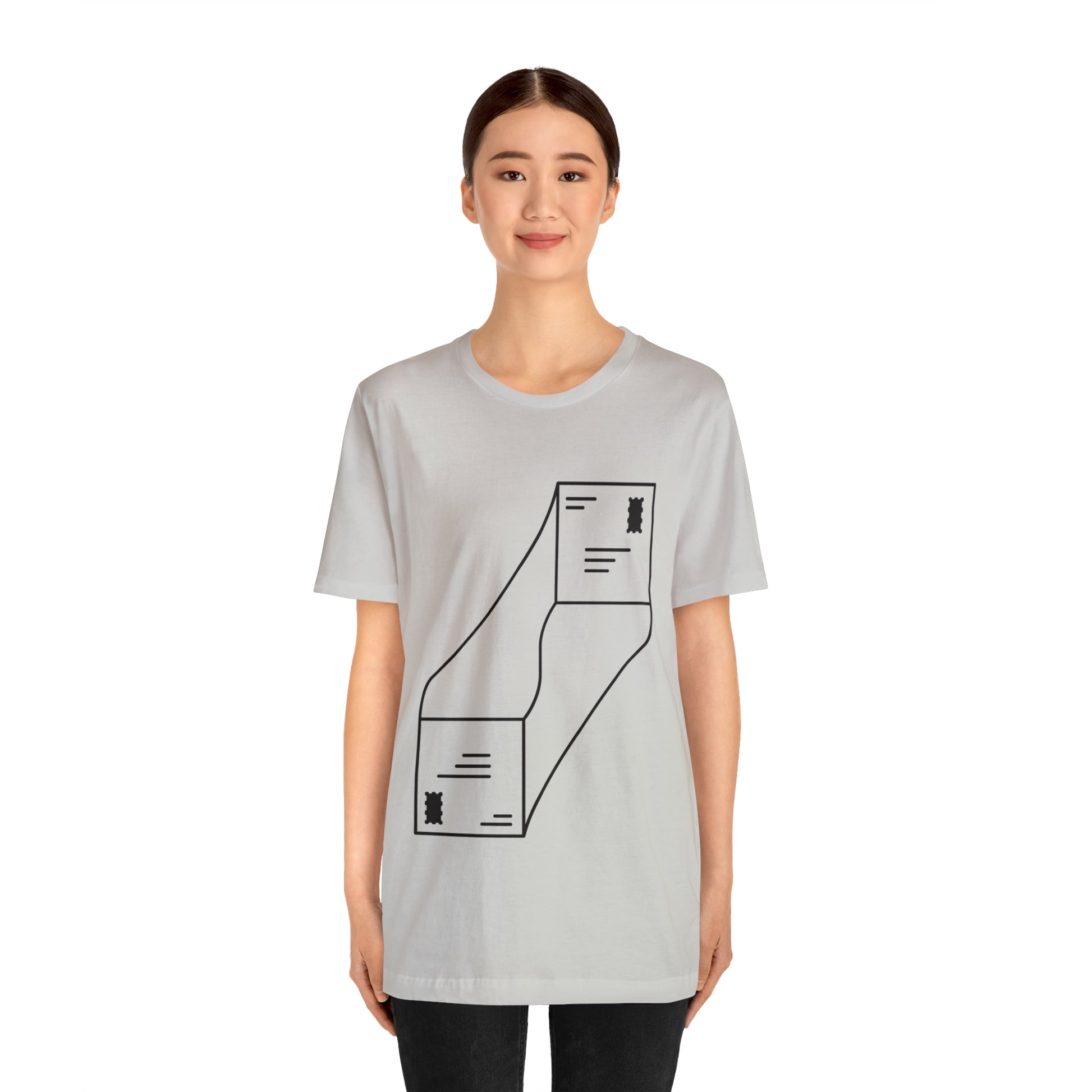 "abstract mail" - Short Sleeve Tee