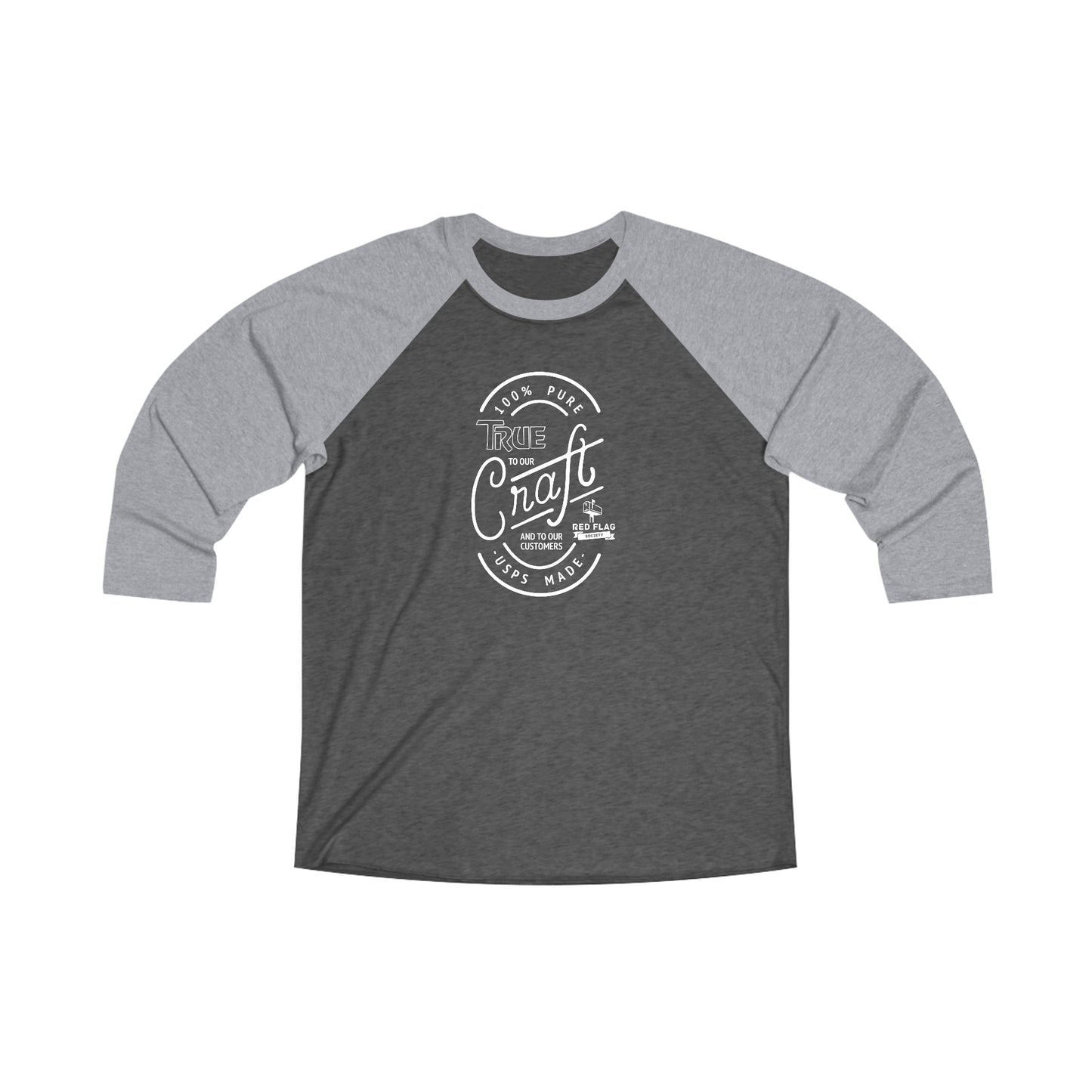 "True" - Tri-Blend 3\4 Raglan Tee