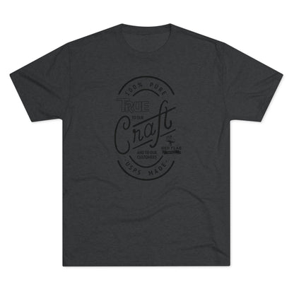 "True in Black" -  Tri-Blend Crew Tee