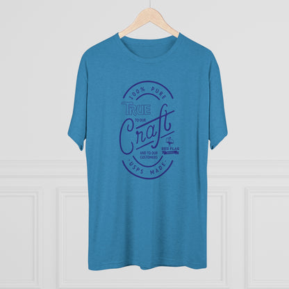 "True in Blue" - Tri-Blend Crew Tee