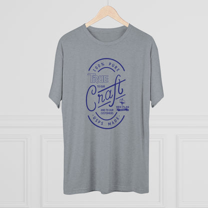 "True in Blue" - Tri-Blend Crew Tee