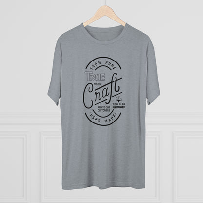 "True in Black" -  Tri-Blend Crew Tee