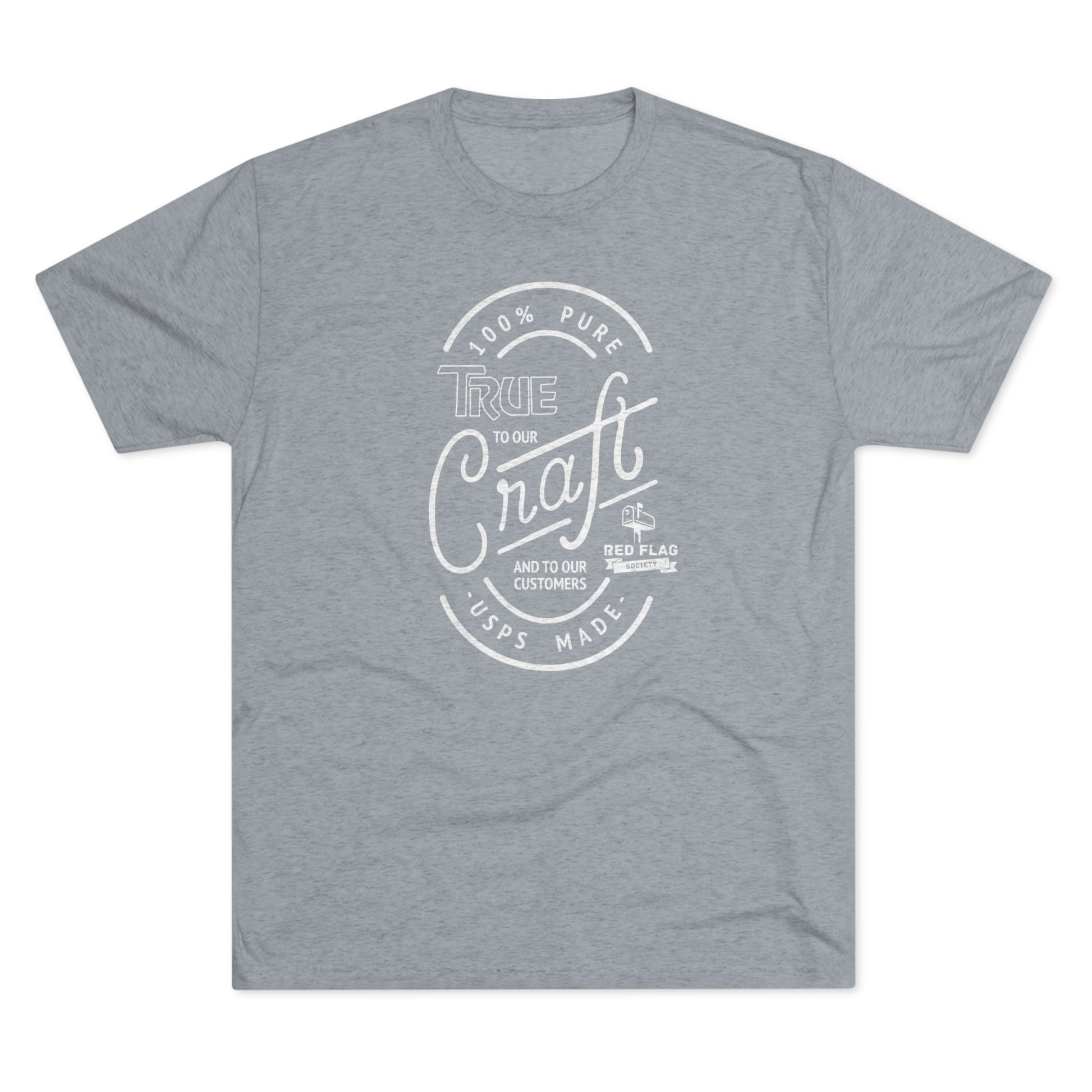 "True in White" - Tri-Blend Crew Tee