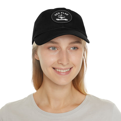 "Members" - Hat with Leather Patch (Round)