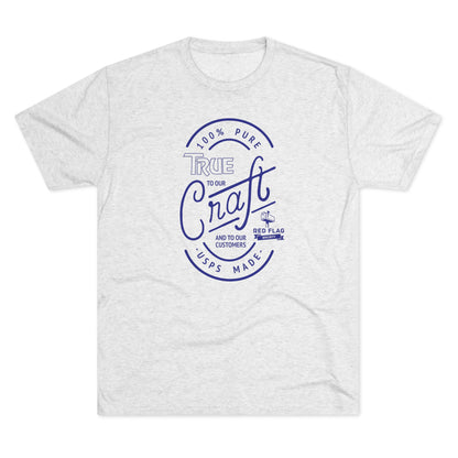 "True in Blue" - Tri-Blend Crew Tee