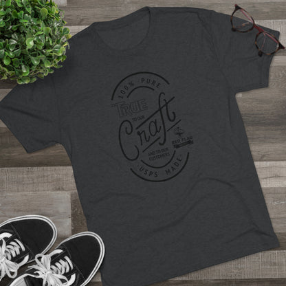 "True in Black" -  Tri-Blend Crew Tee