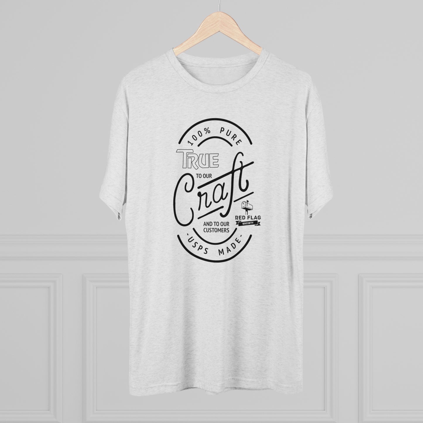 "True in Black" -  Tri-Blend Crew Tee