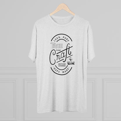 "True in Black" -  Tri-Blend Crew Tee