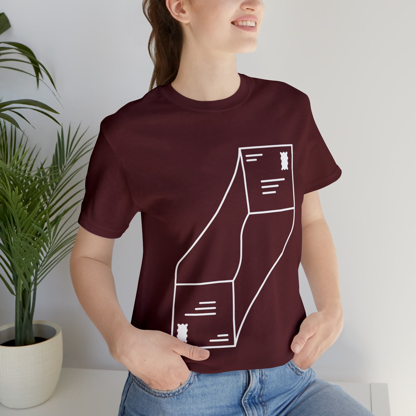 "abstract mail" - Short Sleeve Tee