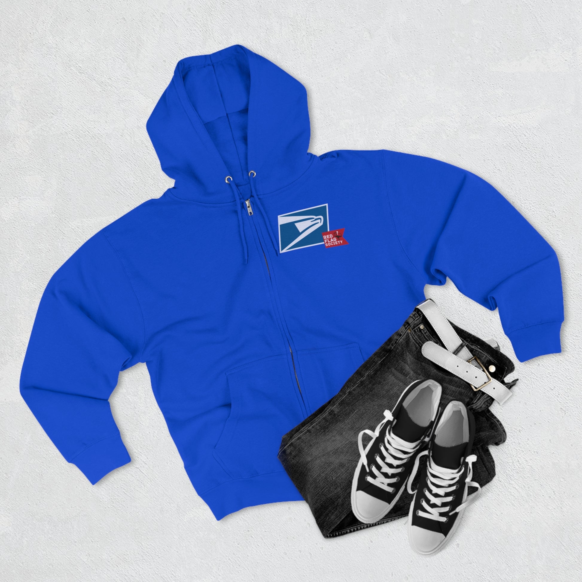 "Eagle with Our Flag" - Full Zip Hoodie