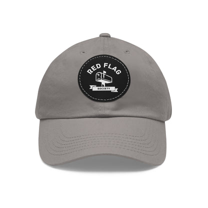 "Members" - Hat with Leather Patch (Round)