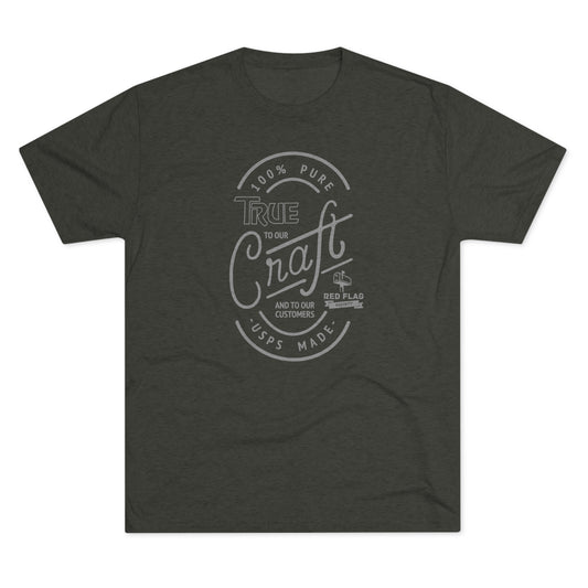 "True in Grey" - Tri-Blend Crew Tee