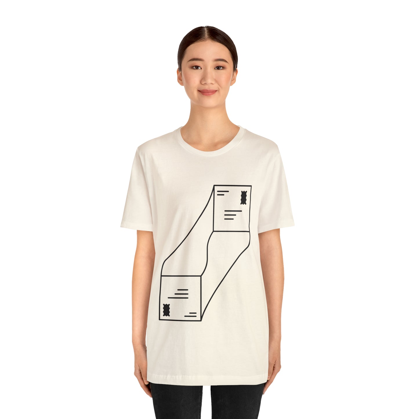 "abstract mail" - Short Sleeve Tee