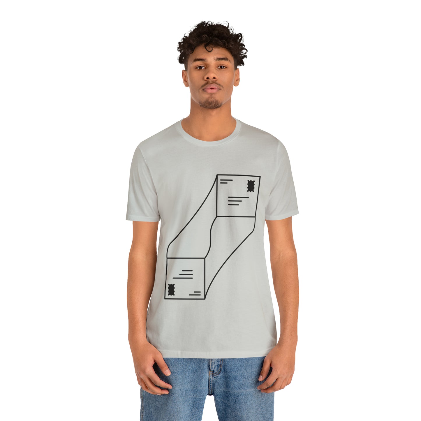 "abstract mail" - Short Sleeve Tee