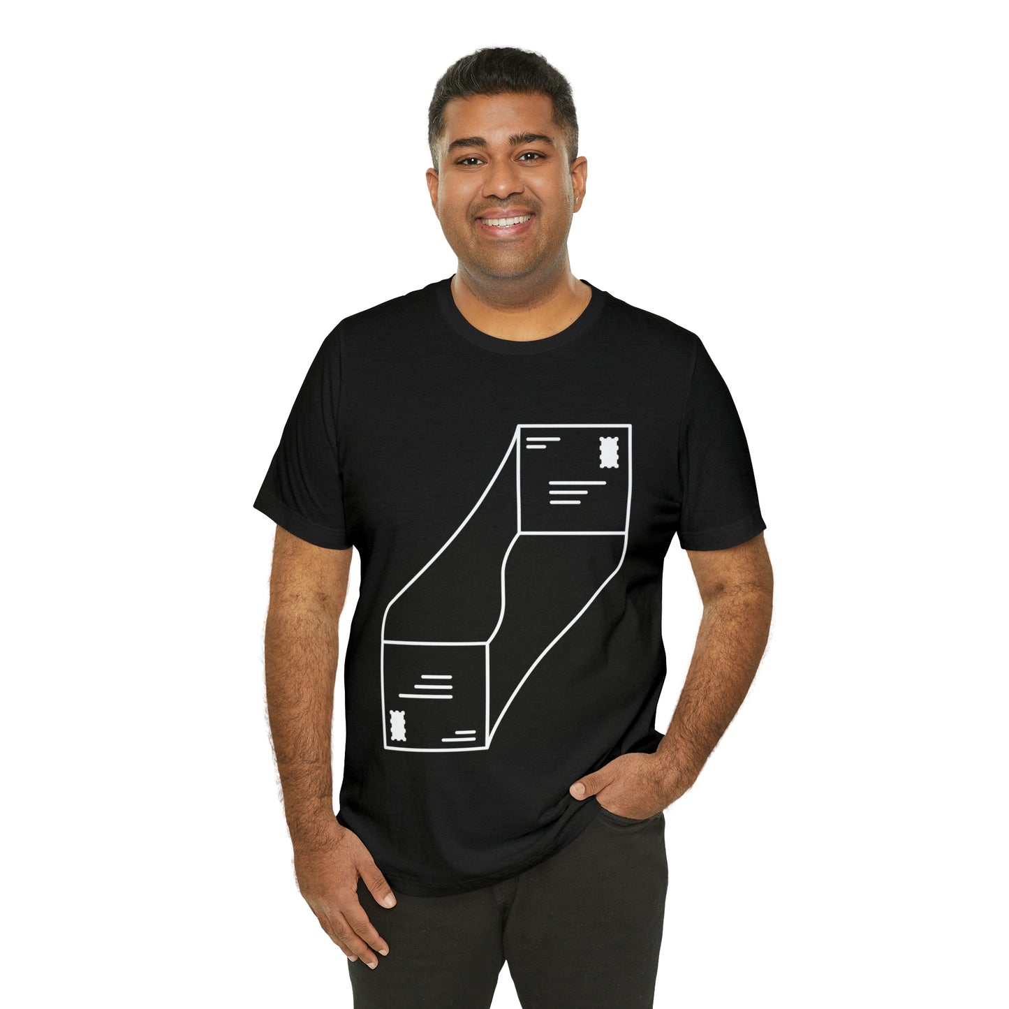 "abstract mail" - Short Sleeve Tee