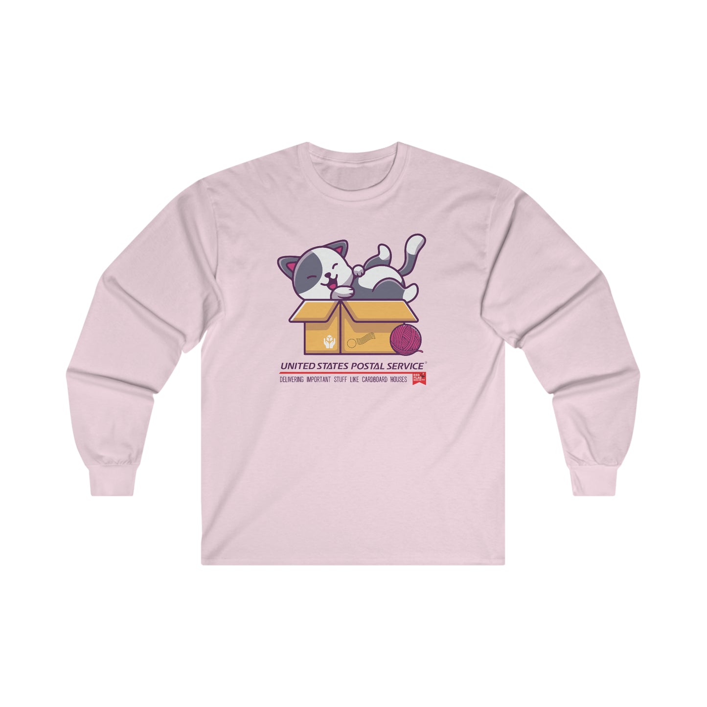 "Cat in the box" - Ultra Cotton Long Sleeve Tee