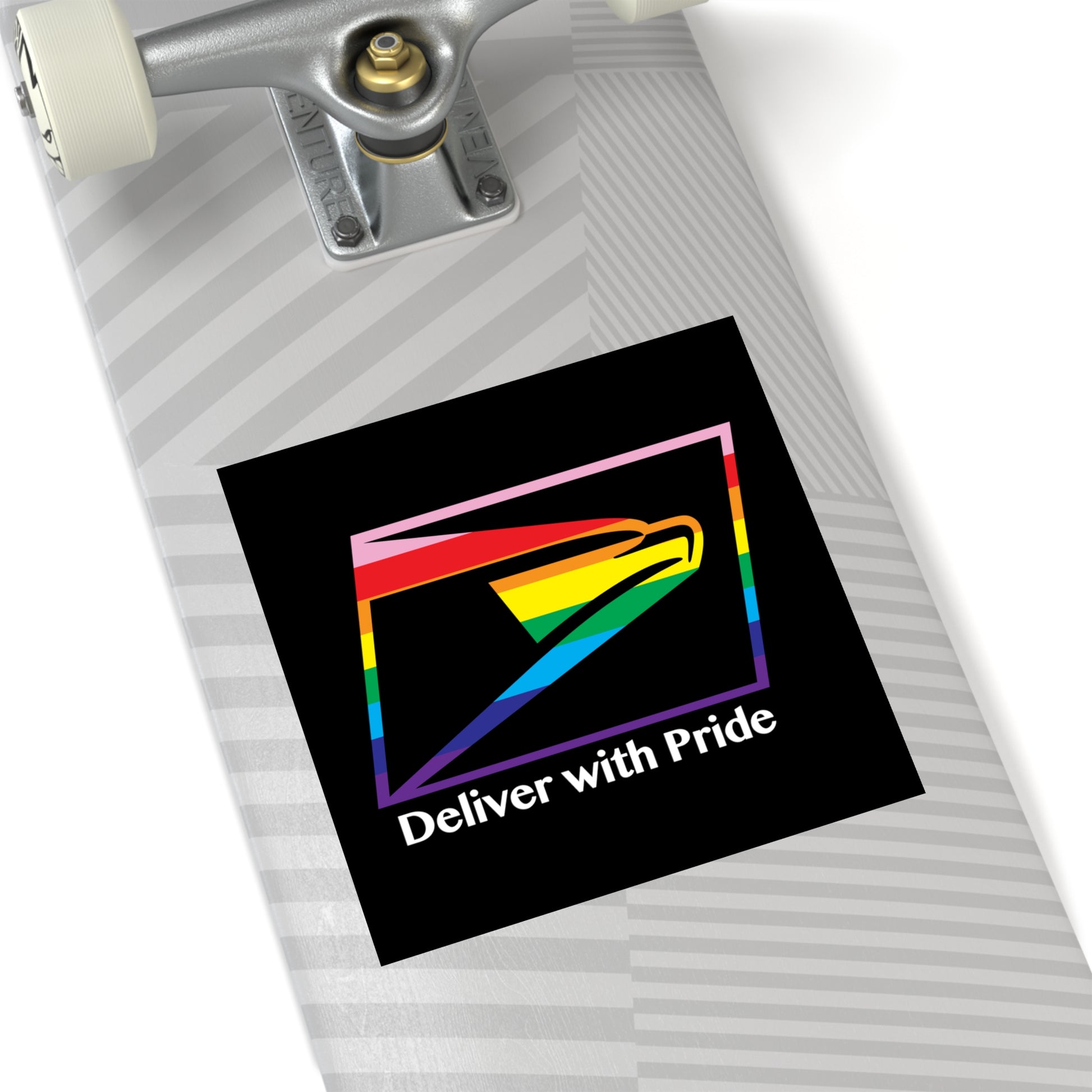 "With Pride" - Square Sticker, Indoor\Outdoor