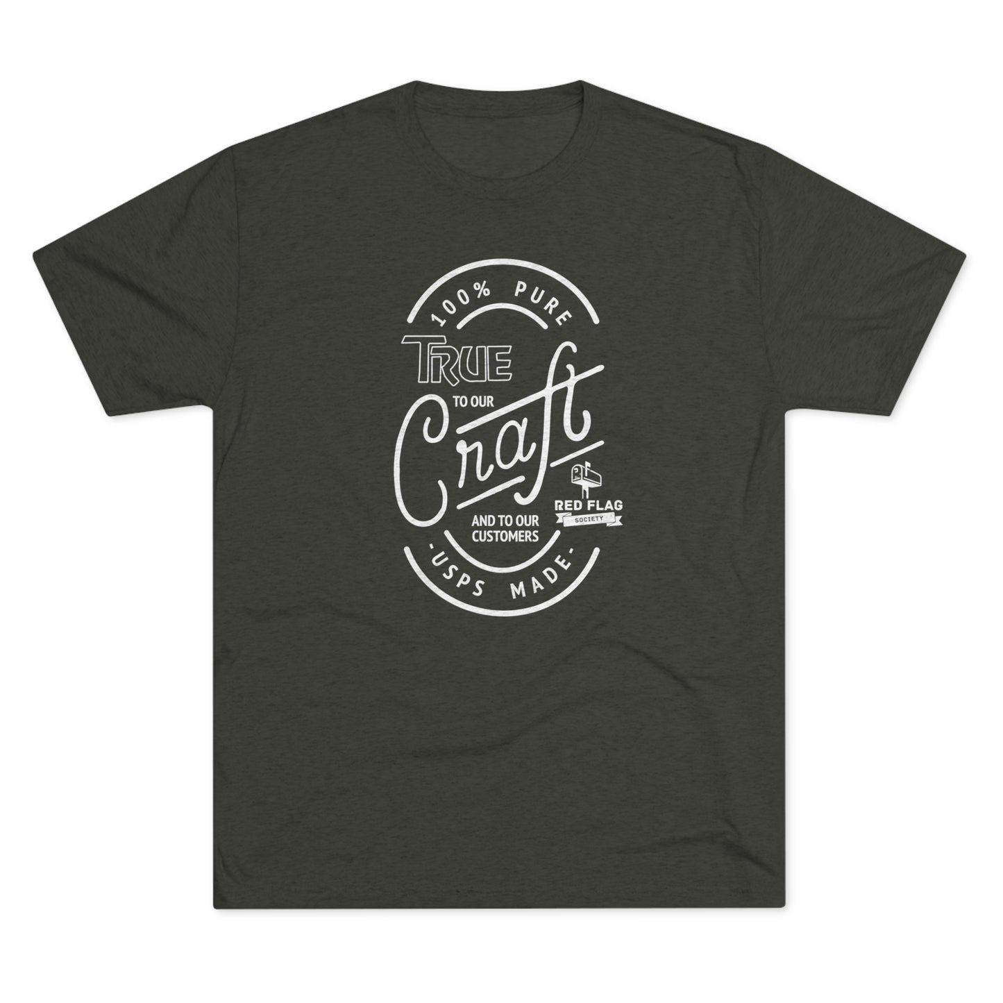 "True in White" - Tri-Blend Crew Tee