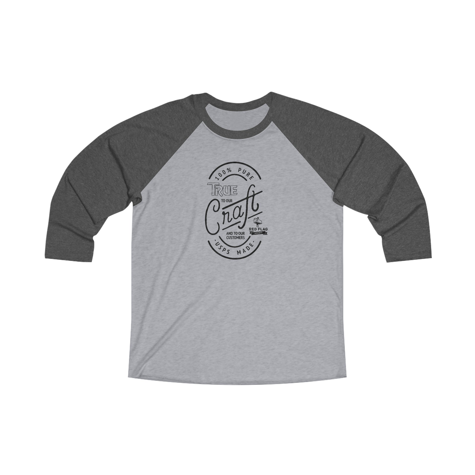 "True" - Tri-Blend 3\4 Raglan Tee