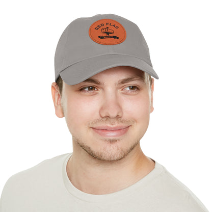 "Members" - Hat with Leather Patch (Round)