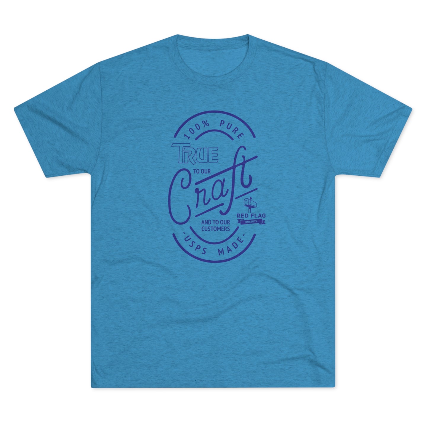 "True in Blue" - Tri-Blend Crew Tee