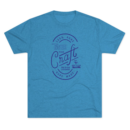 "True in Blue" - Tri-Blend Crew Tee