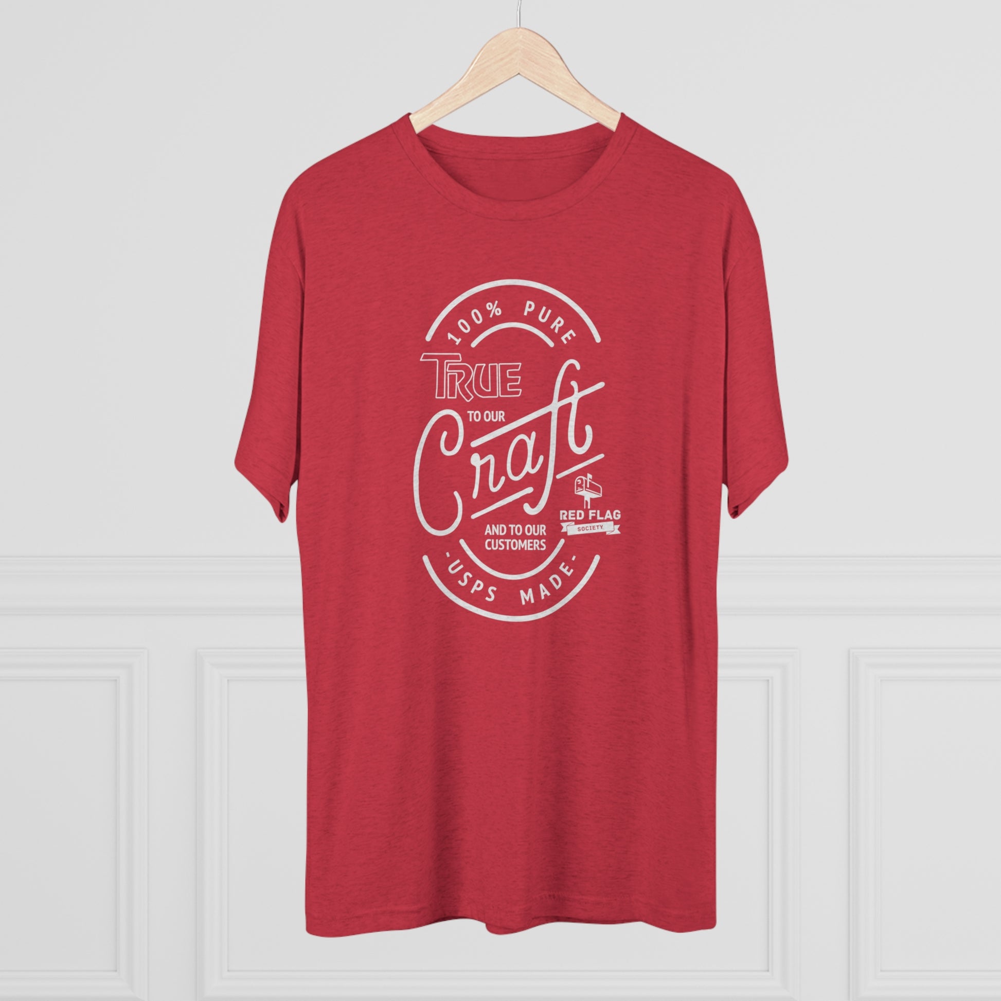 "True in White" - Tri-Blend Crew Tee