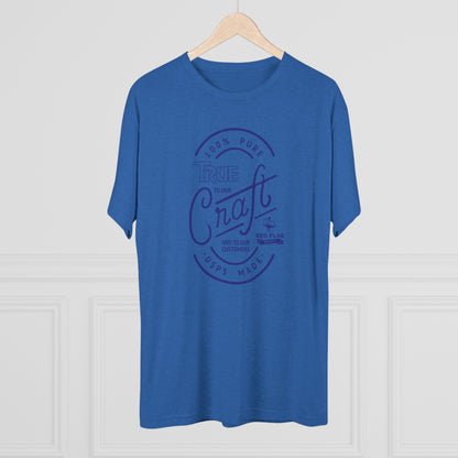 "True in Blue" - Tri-Blend Crew Tee