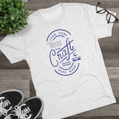 "True in Blue" - Tri-Blend Crew Tee